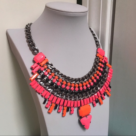 Neon Statement Necklace Anthro Dannijo Dylanlex - Picture 2 of 7
